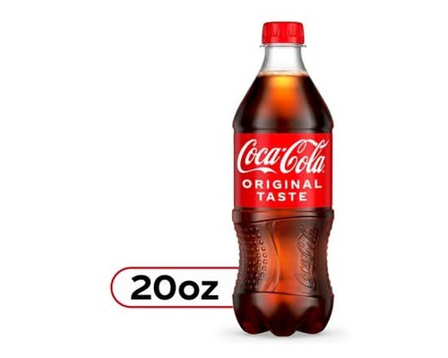 Coca Cola 20oz plastic bottle